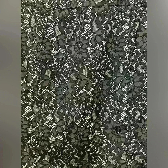 Whimsigoth Lace Pencil Skirt Witchy Fairy Grunge Floral Worthington Sz 4 - Picture 3 of 5